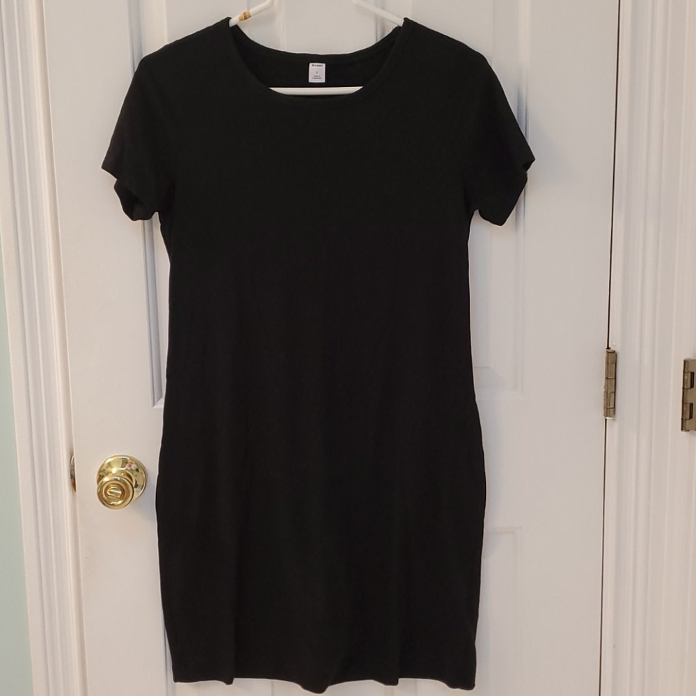 Black shift dress